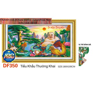 Tranh đính đá PHẬT DI LẠC DF350(180x100cm) chưa đính