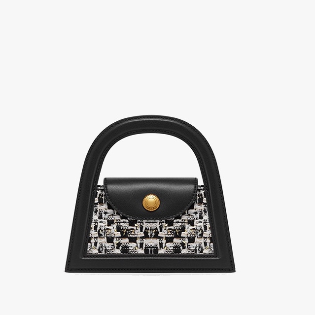 Túi xách CNK vuông quai cằm da PU cá tính