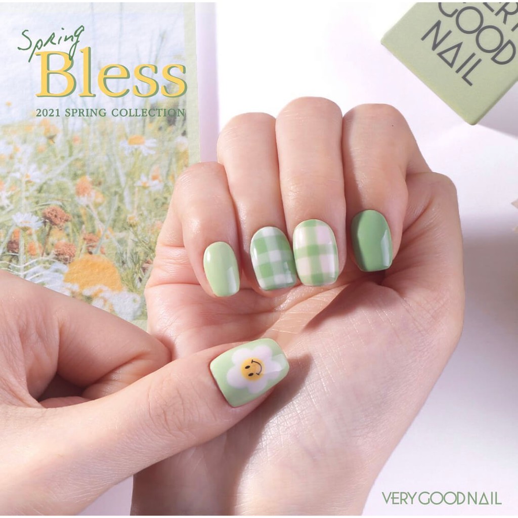 Very Good Nail Sơn gel cao cấp Hàn quốc chính hãng, Chọn màu Set Spring 2021 Bless Collection, Chai lẻ 10ml10ml