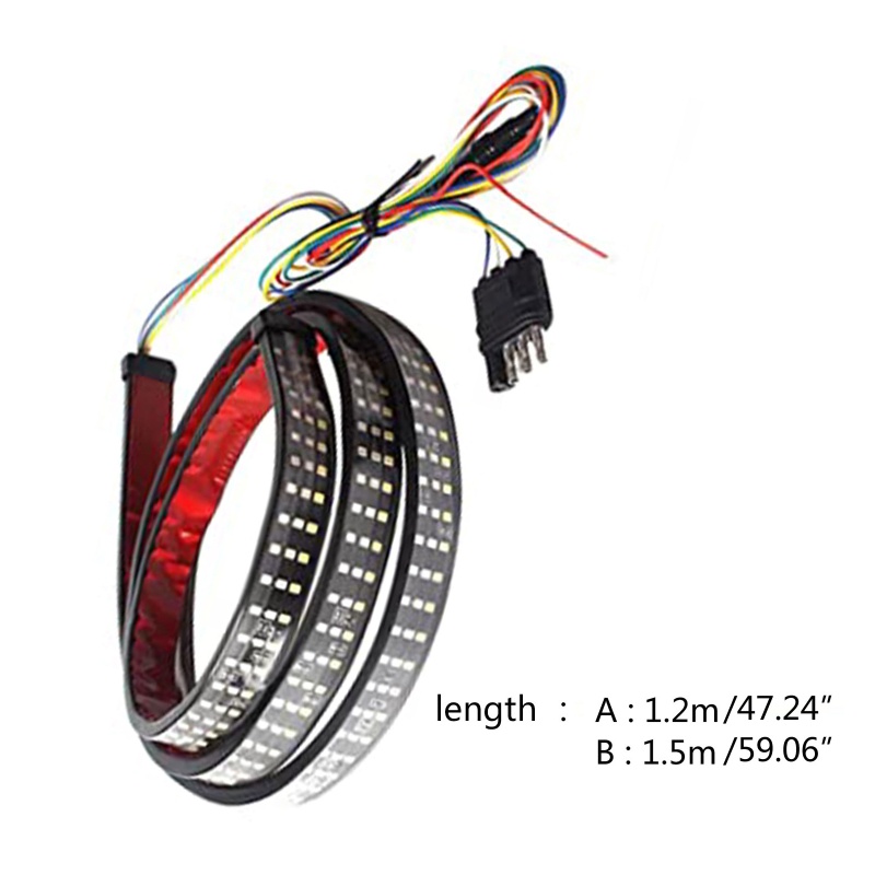 Dây Đèn LED Tín Hiệu Dài 1.2 / 1.5M Linh Hoạt Gắn Đuôi Xe Hơi