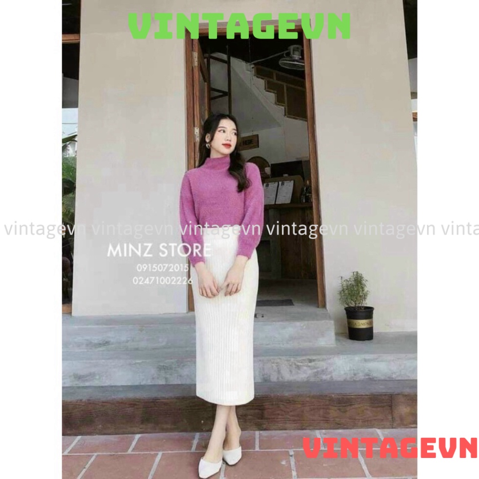 Áo len lông cổ nọ lông trơn màu Hàn Quốc cao cấp nhiều màu siêu hot 2022 vintagevn | BigBuy360 - bigbuy360.vn