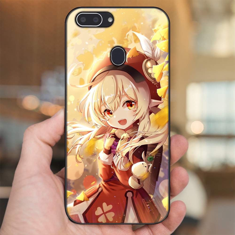 Ốp lưng Realme 2 viền đen in hình Klee Genshin Impact