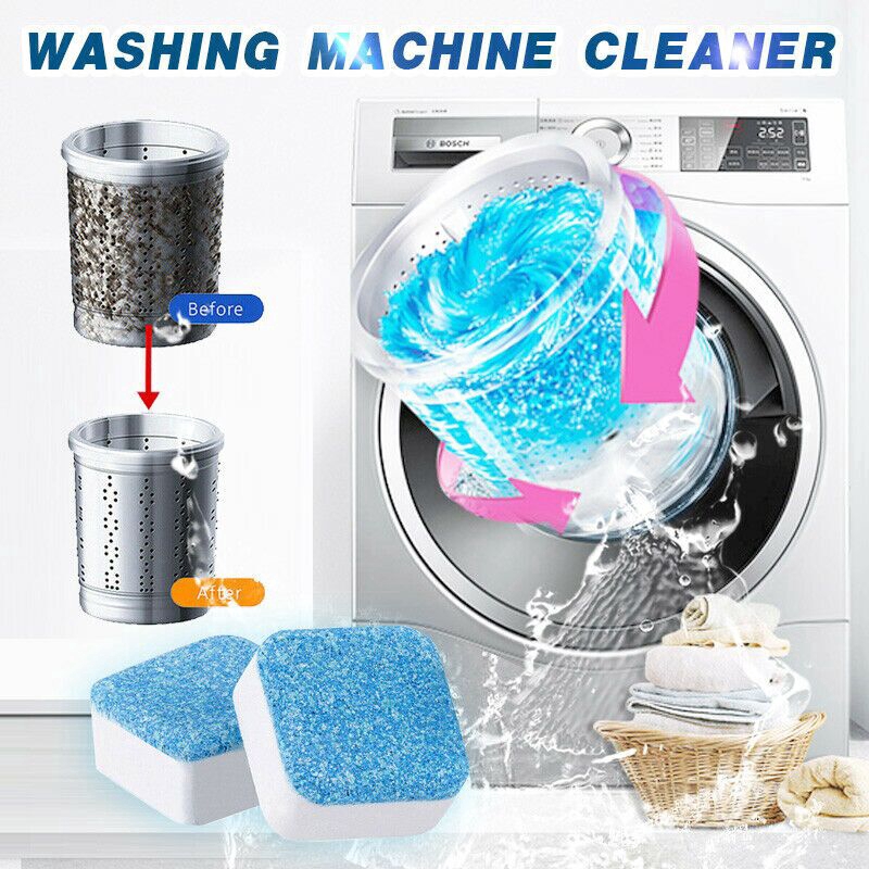 Set 5/10 viên sủi bọt dùng để khử mùi tiệt trùng cho lồng máy giặt