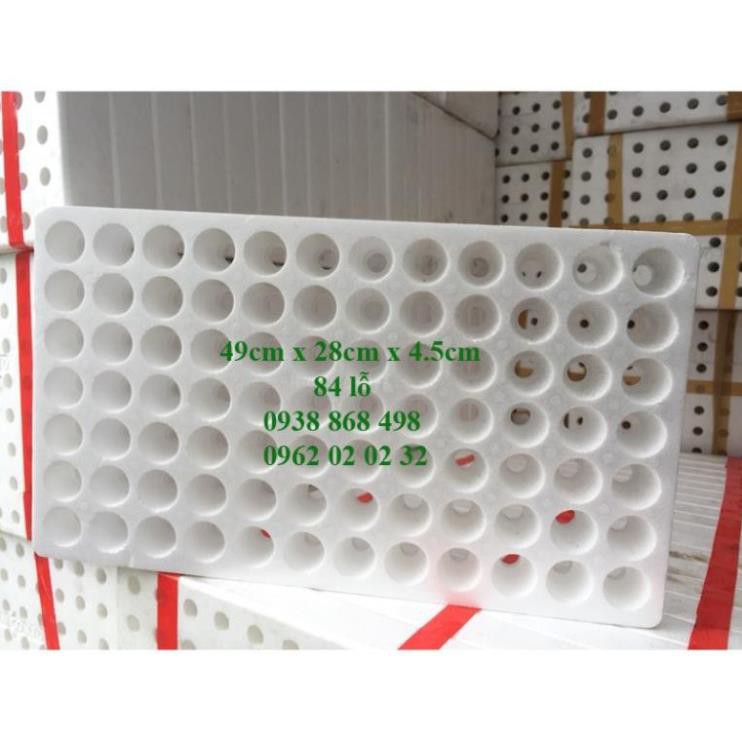[LÀM VƯỜN] Combo 10 Khay xốp ươm hạt 84 lỗ