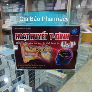 Hoạt huyết T-ĐÌNH G&P giúp hoạt huyết ,giảm các triệu chứng rối loạn tiền đình