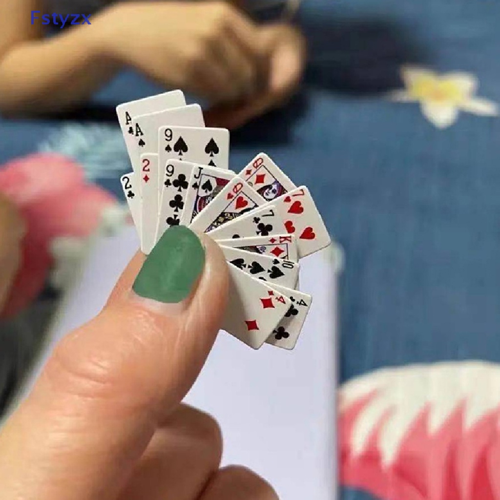 Bộ Bài Poker Mini Dễ Thương Dùng Trang Trí Nhà Búp Bê