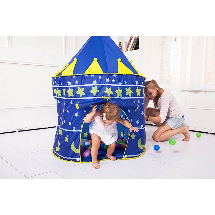 Lều công chúa hoàng tử cho bé vui chơi hình lâu đài ANDAKIDS AD619