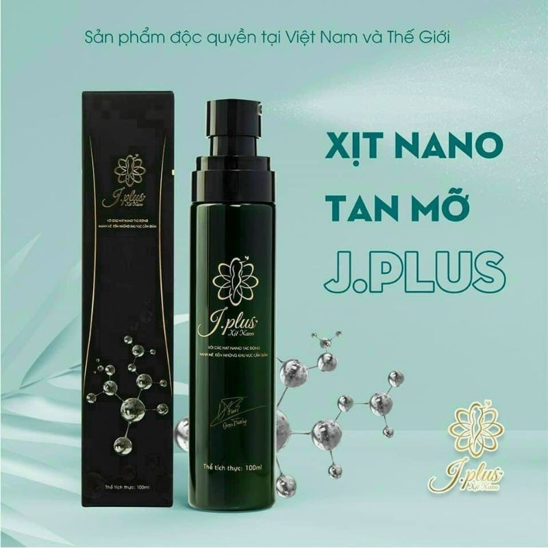 Chai Xịt Nano Giảm Cân Tan Hủy Mỡ Bụng Đùi Béo Eo Thon J.Plus 100ml