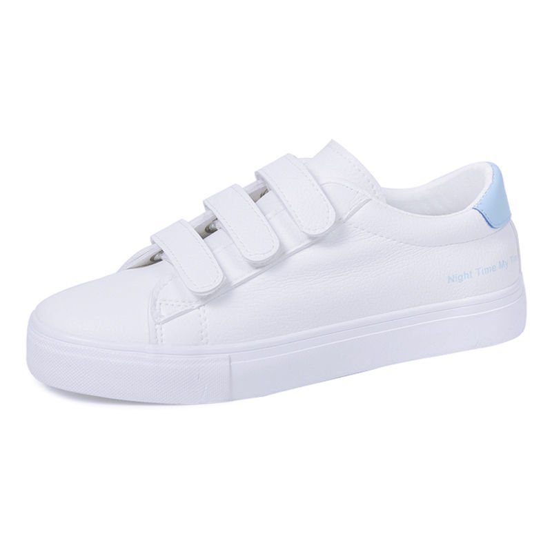 Giày Thể Thao Trắng Quai Dán Thoáng Khí Phong Cách Mới Mùa Xuân Thu 2022 Dễ Phối Đồ Cho Nữ