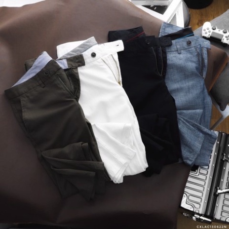 Quần Đũi Dài Tây Âu LACOSTE LINEN NEW Nam Chất Đũi Mềm Mát Dài Dáng Công Sở, Chống Nhăn Màu Trắng Cực Sang 5 Màu