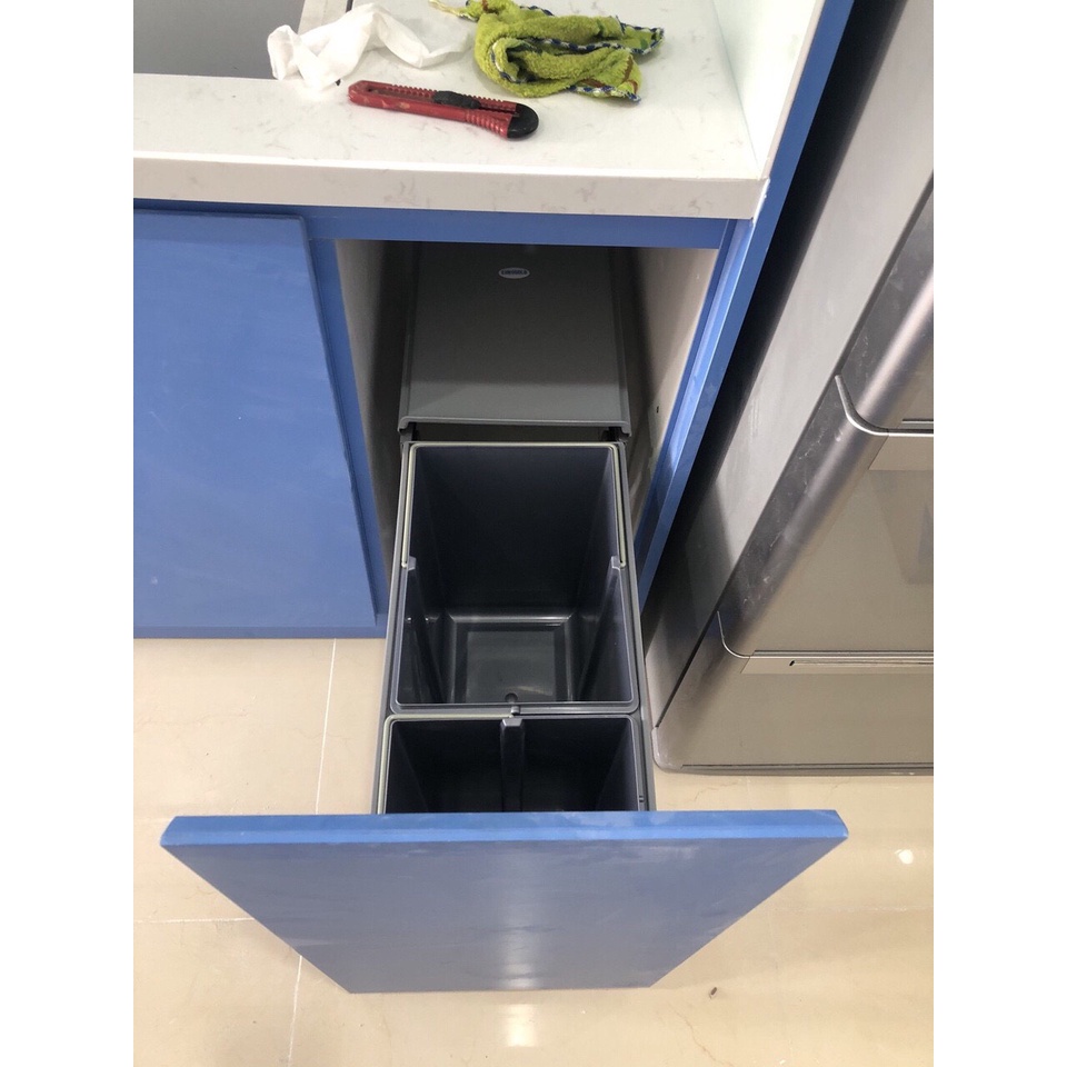 Thùng Rác, Thùng Rác Âm Tủ Bếp BL300- BL400 THƯƠNG HIỆU EUROGOLD