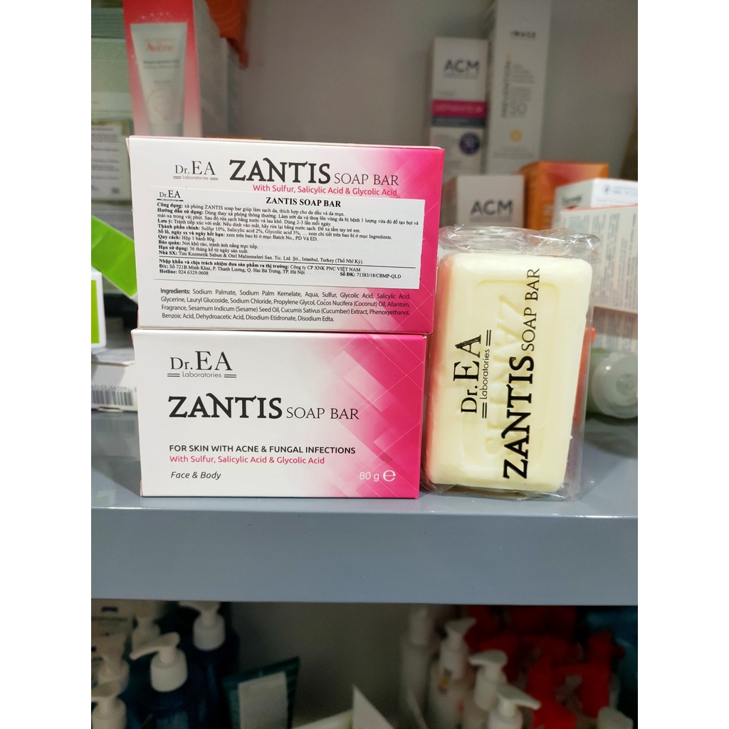 ZANTIS SOAP BAR 80g Xà bông y khoa