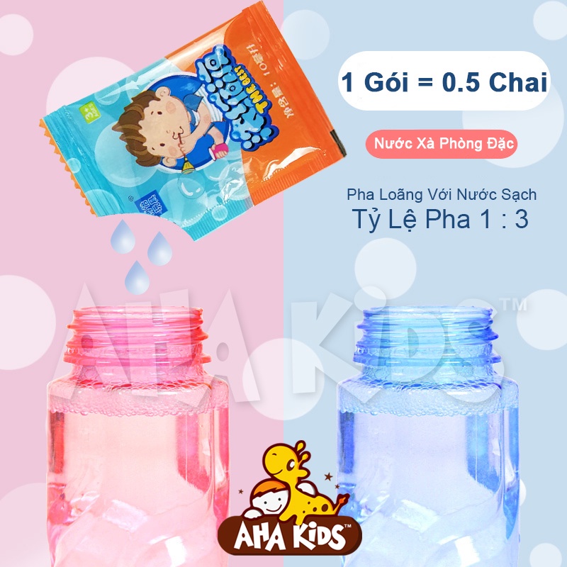 Gói nước pha nước tạo bong bóng 10ml Happi Toys - Xà phòng cho súng bắn bong bóng