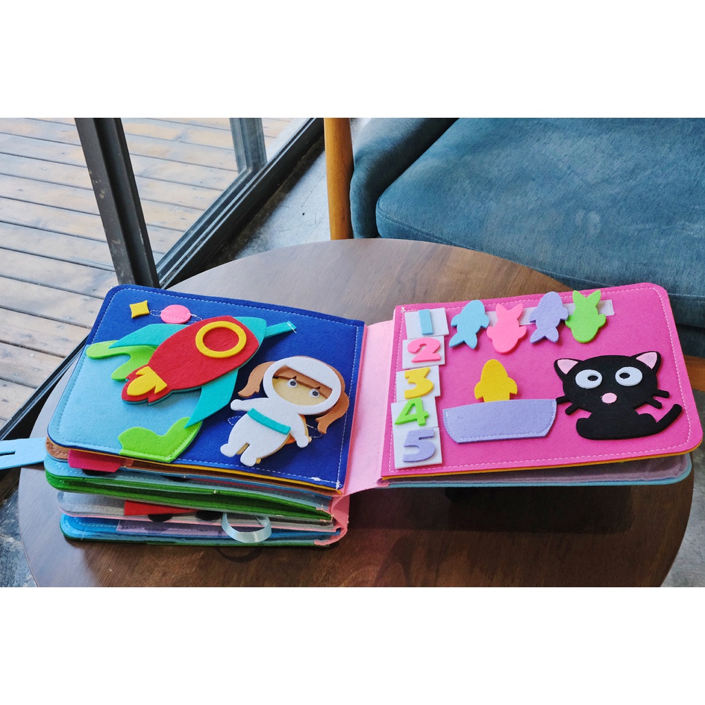 Sách Vải 3D Cho Bé Học Tập Có Thể Giặt Sạch
