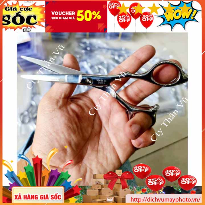 Kéo Cắt Tóc Chuyên Nghiệp Dùng Thép Không Gỉ JAPAN Hàng Bền Chất Lượng