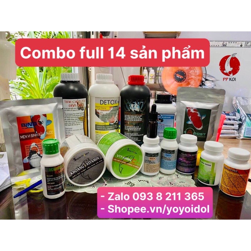 Combo Full 14 sản phẩm Luna Koi Farm