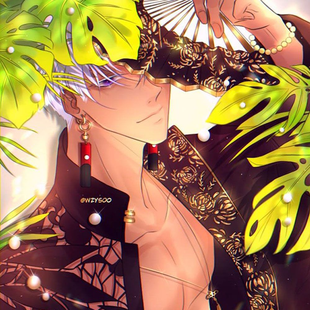 Bông tai thiết kế kiểu nhân vật hoạt hình kurokawa izana thời trang