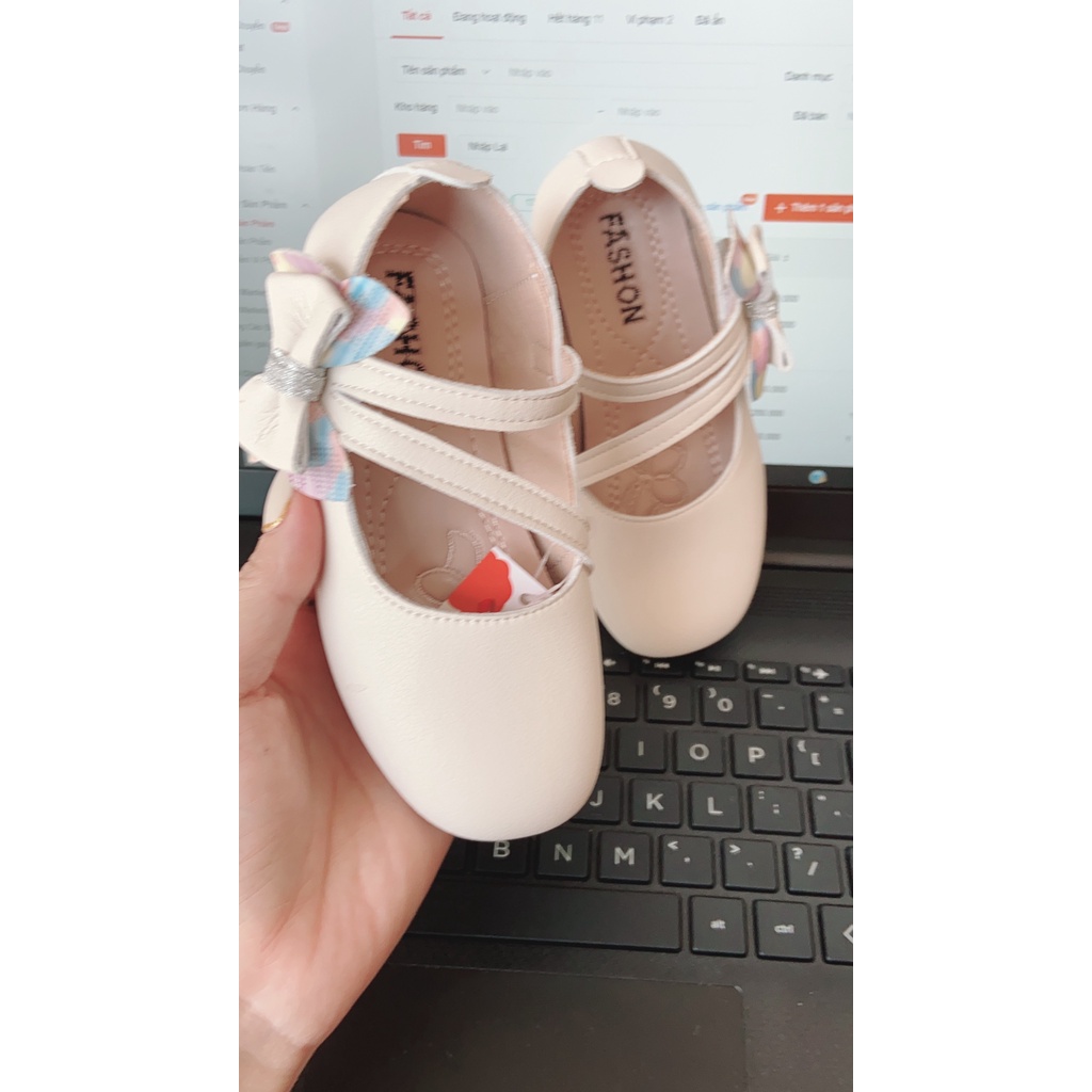 Giày Búp Bê Cho Bé Đính Nơ 1- 10 Tuổi Phong Cách Thời Trang Hàn Quốc