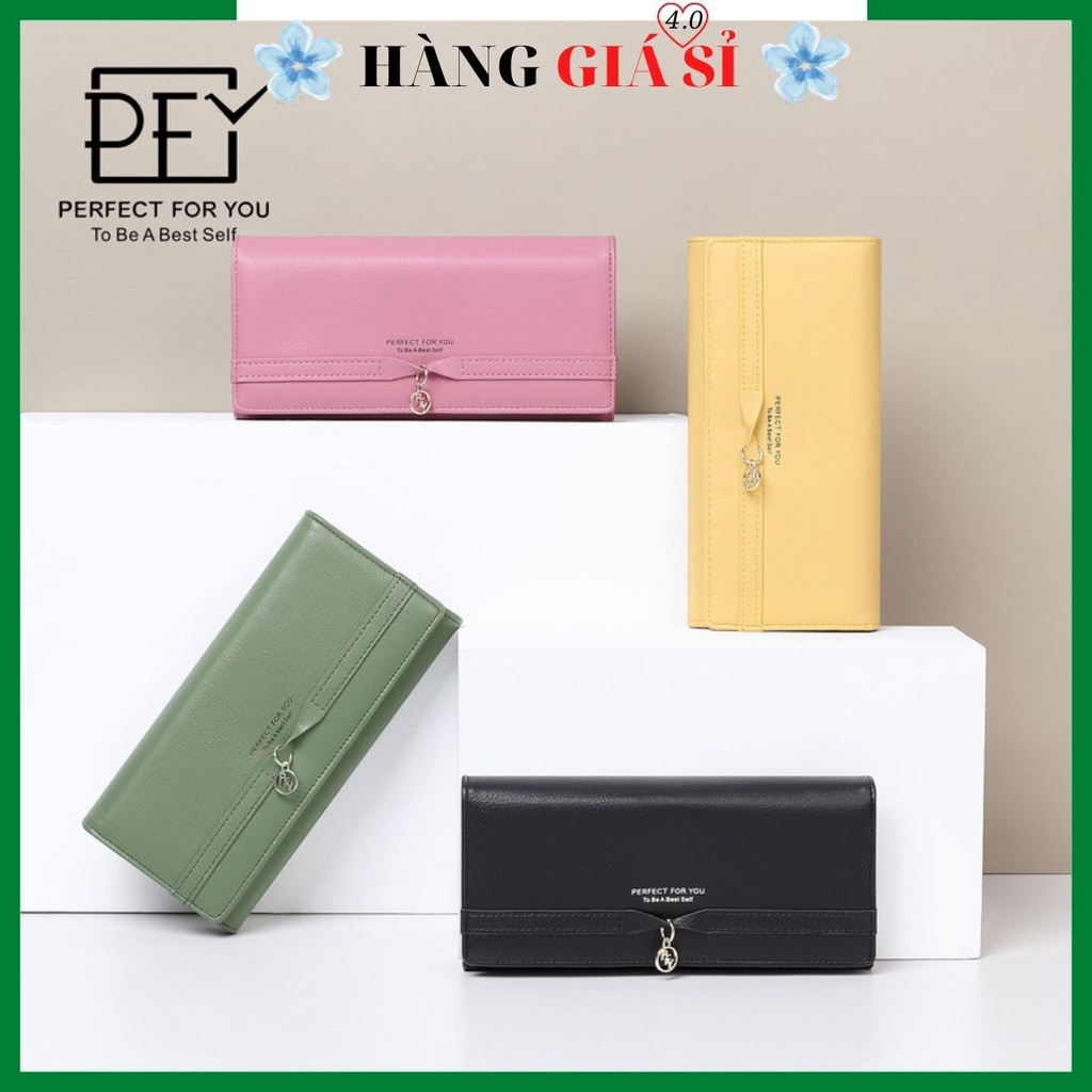 Ví hàn quốc nữ dài cầm tay, cao cấp, thời trang, sang trọng