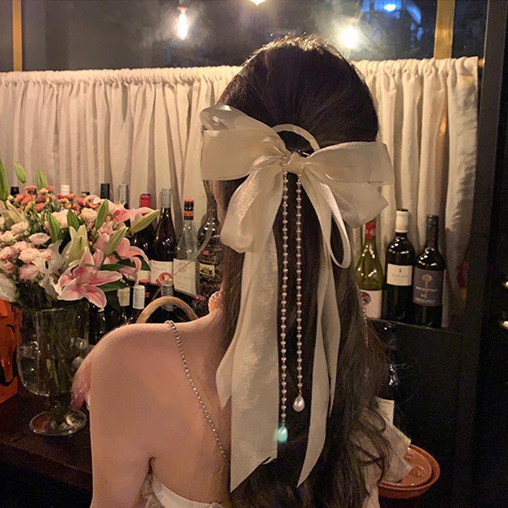 Trâm Cài Tóc Phối Tua Rua Phong Cách Vintage Ngọt Ngào Cho Cô Dâu