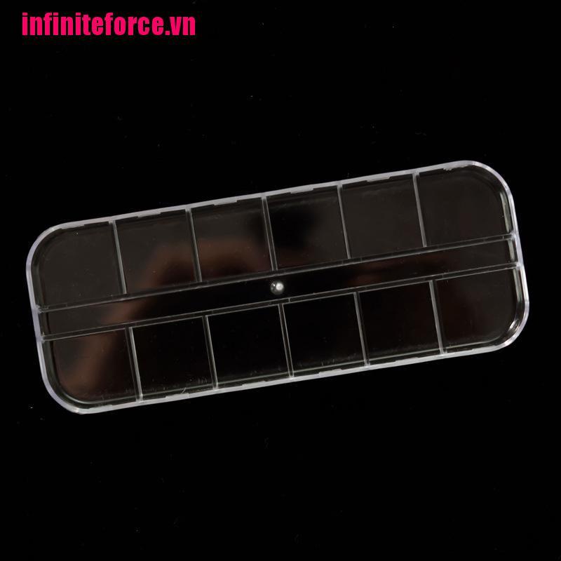 Hộp Nhựa Trong Suốt 12 Ngăn Đựng Trang Sức