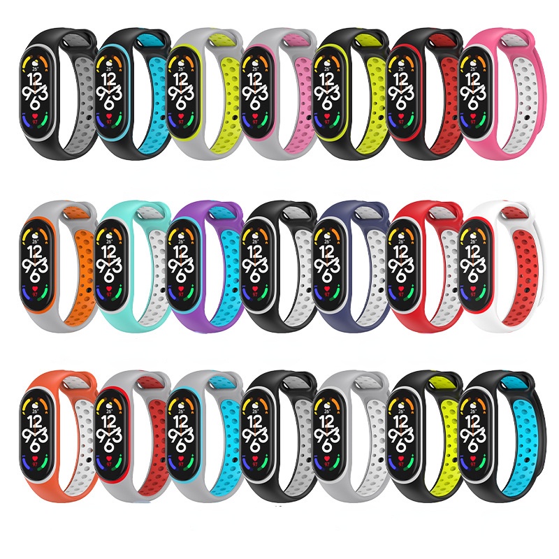 Dây Đeo Thay Thế Bằng Silicone Cho Mi Band 7 Mi Band 6 Mi Band 5