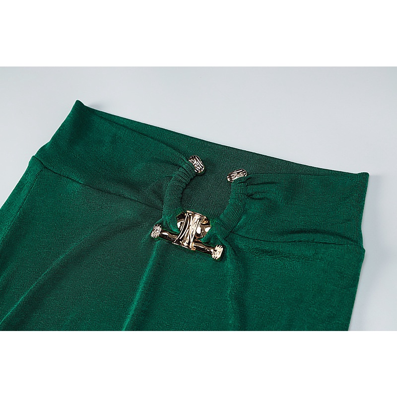 Set 2 Món Gồm Áo Ống Croptop Trễ Vai Và Chân Váy Xẻ Tà Quyến Rũ Cho Nữ