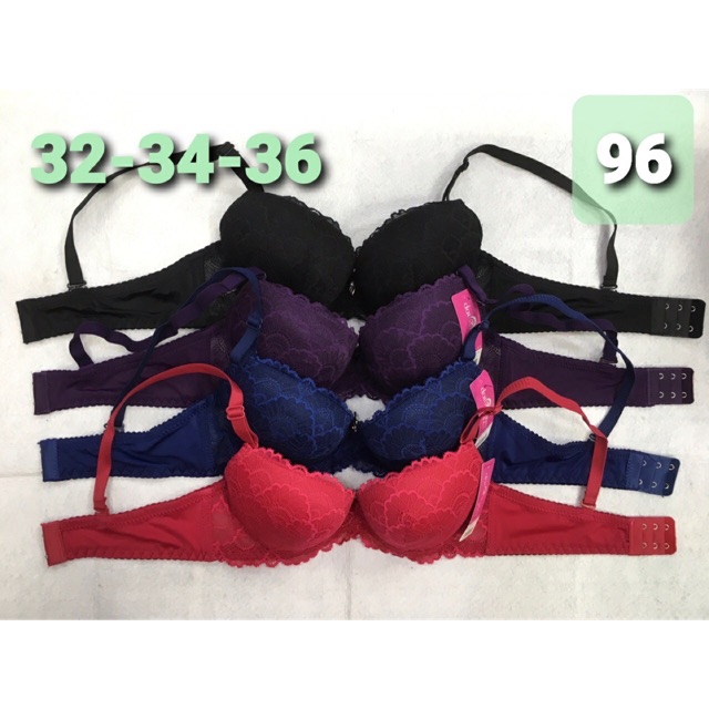 Áo ngực (96) mút dày ren vừa cài sau 2 móc