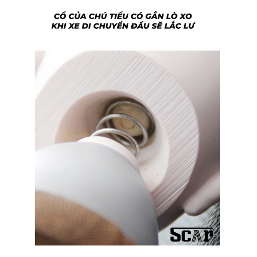 Trang trí xe ô tô Set tượng chú tiểu may mắn đầu lắc lư trang trí taplo xe hơi, để bàn làm việc