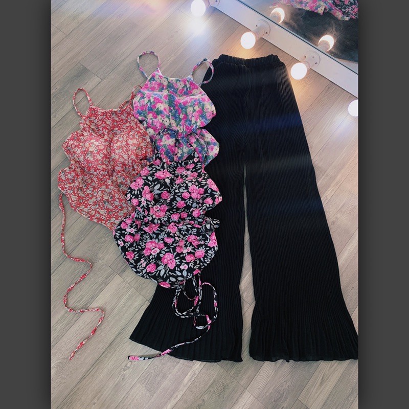 SET DẬP LY ÁO YẾM HOA ĐAN LƯNG CÓ CÚP SẴN HÀNG CAO CẤP | BigBuy360 - bigbuy360.vn