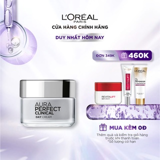 Kem dưỡng trắng mịn và giảm thâm nám ban ngày L'Oreal Paris Aura Perfect Clinical Day SPF 19PA +++ 50ml (kem ngày)