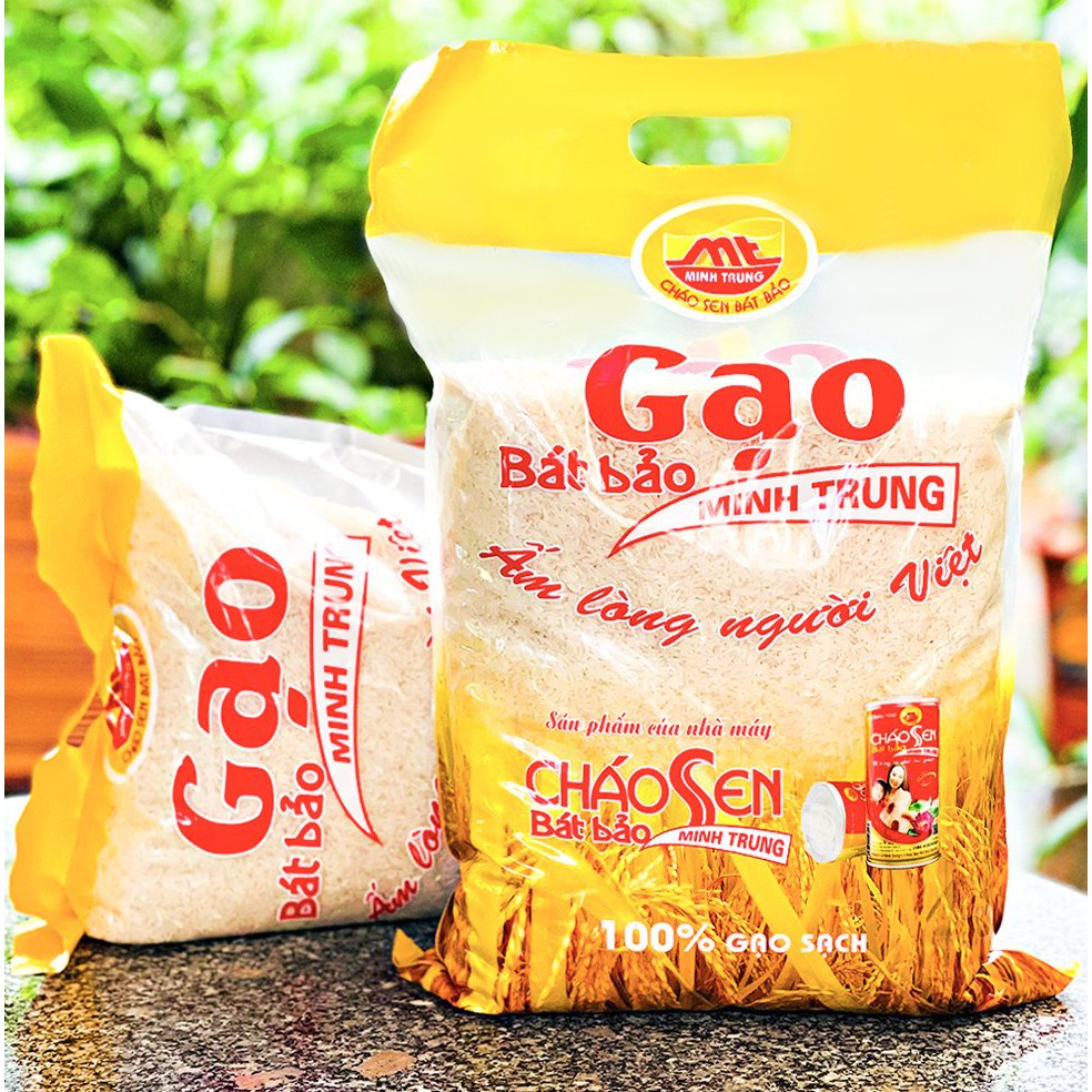 Gạo Bát Bảo Minh Trung - Túi 5KG gạo sạch - gạo của người Việt