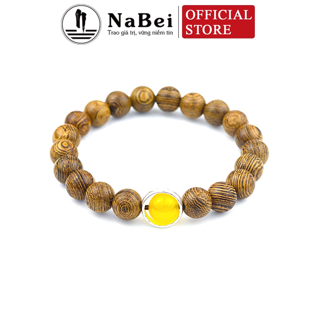 Vòng Tay Trầm Hương Mix Charm Bạc Đá Mã Não Phù Hợp Cho Nữ Mệnh Kim, Thủy, Mộc, Hỏa, Thổ NB350 - Phong Thủy NaBei Store