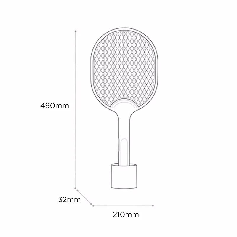 Xiaomi Youpin Vợt Điện   Jordan &amp; judy 3000V Ba Lớp Chống Diệt Muỗi Sạc USB