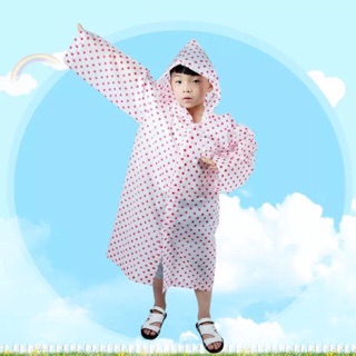 Áo mưa chấm bi cho bé