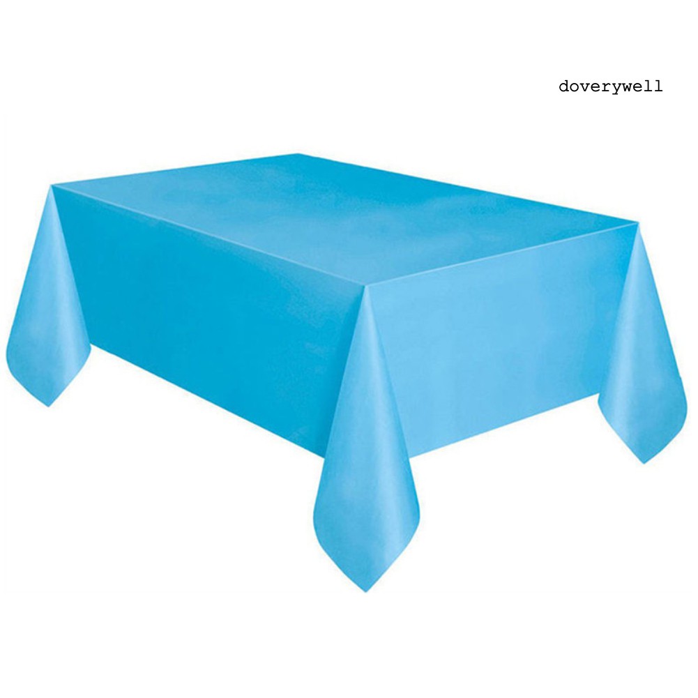 Khăn Trải Bàn Hình Chữ Nhật Màu Trơn Dùng Để Trang Trí Tiệc