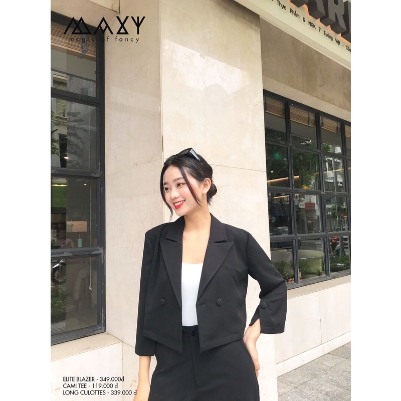 Áo khoác tay lửng elite blazer Maxy Workshop