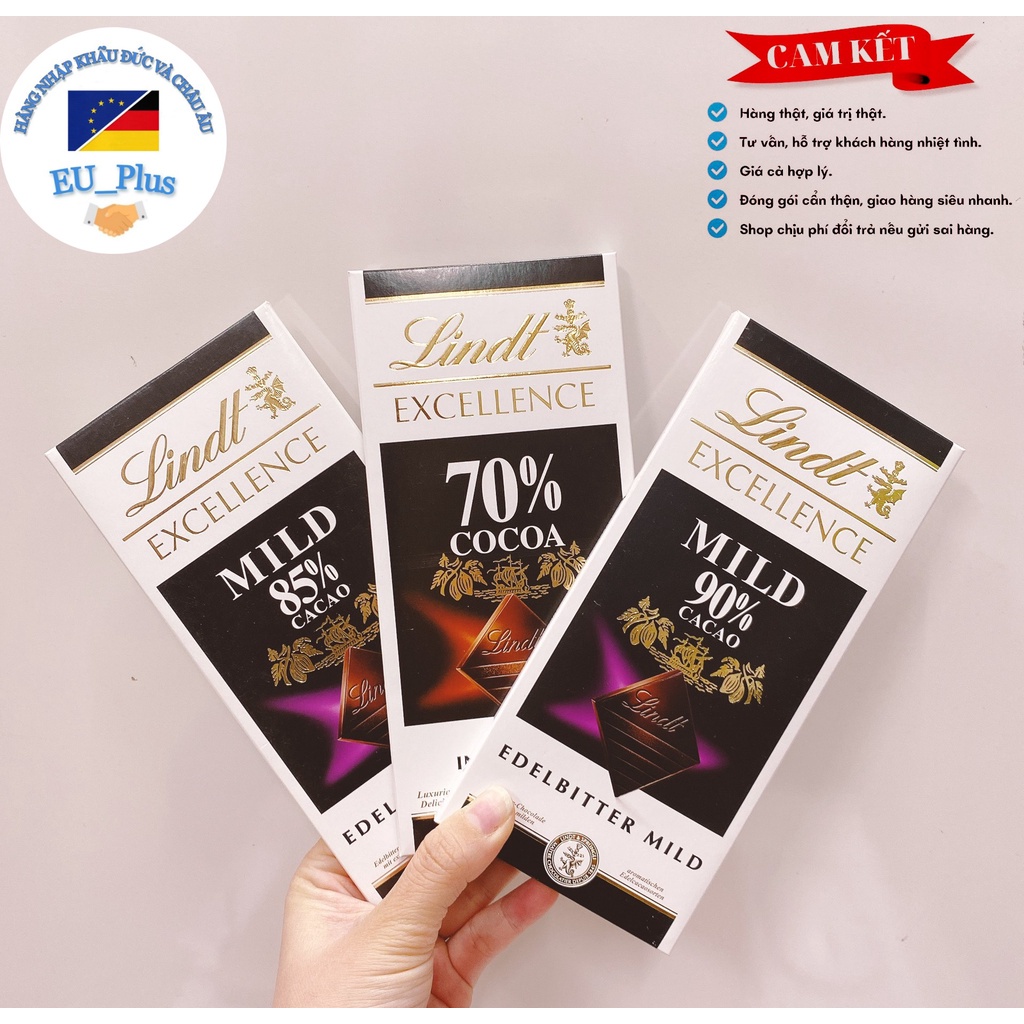 Socola Lindt Excellence các vị thanh 100g