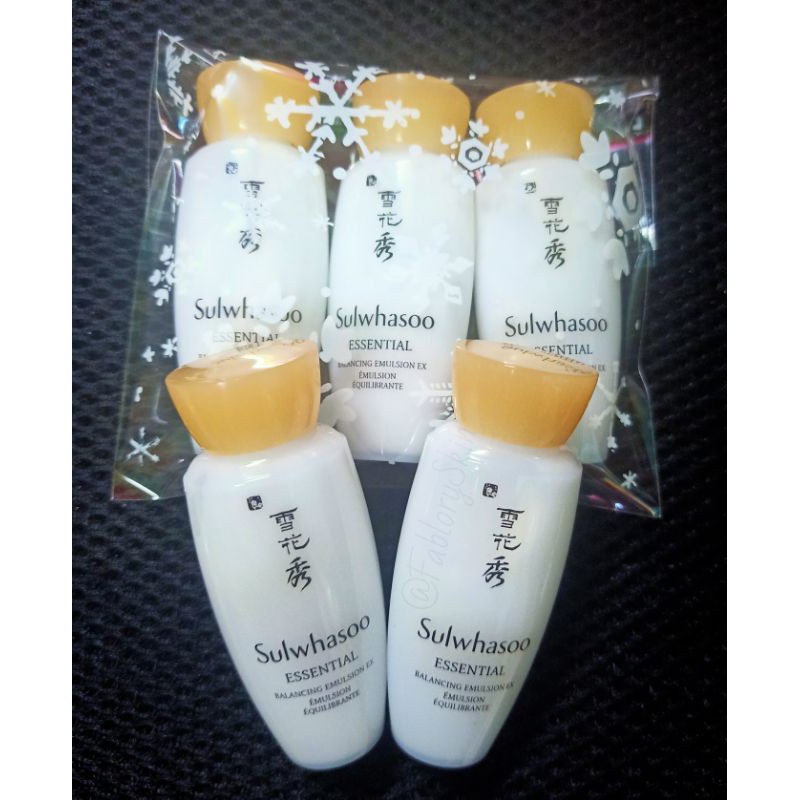 Kem dưỡng Sulwhasoo dạng sữa Essential Comfort Balancing Emulsion 15ml dưỡng ẩm, chăm sóc da mặt khỏe mạnh