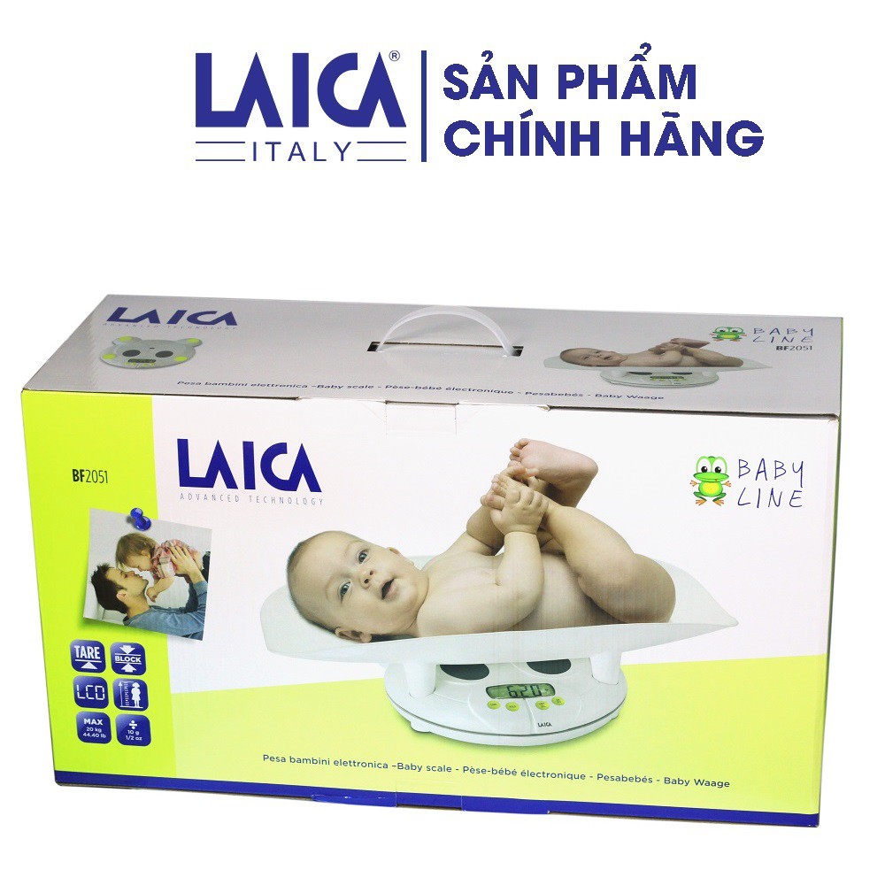 Cân trẻ em điện tử laica bf2051 - mức cân tối đa 20 kg - tối thiểu 800g - ảnh sản phẩm 1