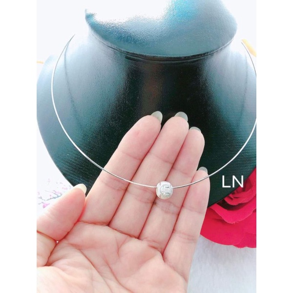 KIỀNG CỔ BẠC TRƠN MỀM KHÔNG MẶT