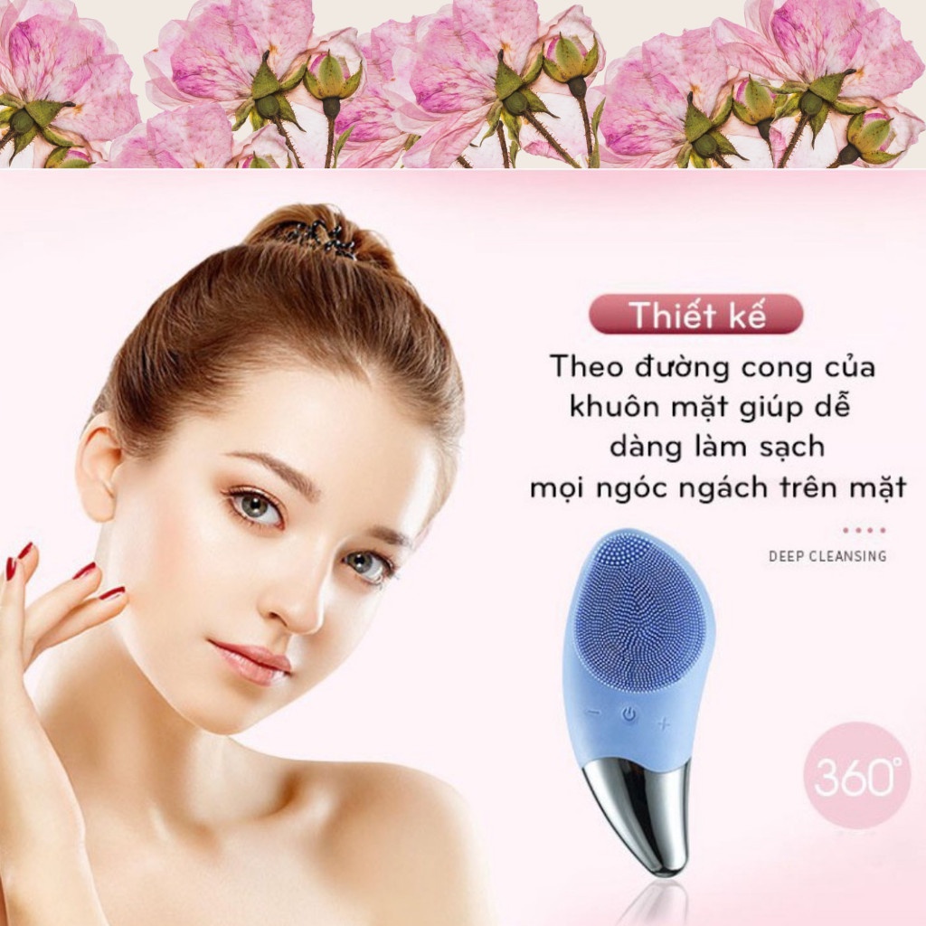 Máy rửa mặt mát xa nâng cơ trẻ hóa CHÍNH HÃNG SILICON CHỐNG NƯỚC BEIERYA BẢO HÀNH 2 THÁNG