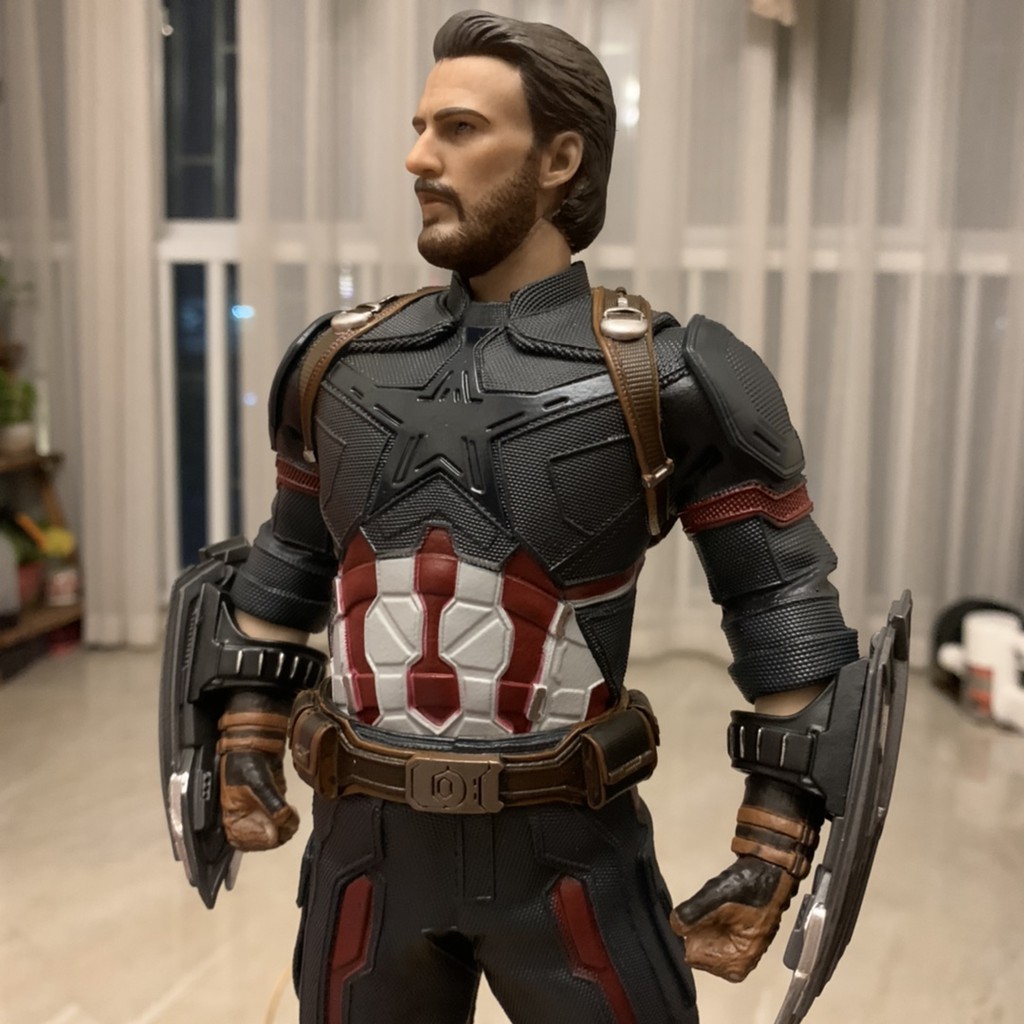 Mô hình Tượng tĩnh Cap râu - Captain America infinity war empire toys, crazy toys - Avengers