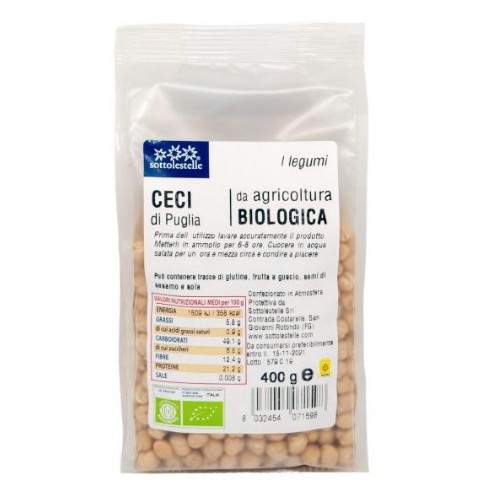 Đậu Gà Hữu Cơ Sottolestelle 400g