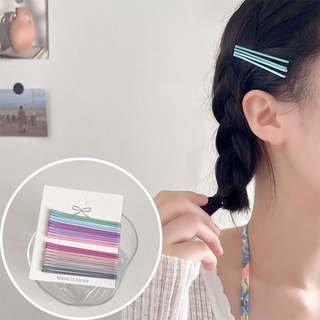 Set 10 kẹp gim tóc nhiều màu sắng dạng xoắn thẳng dễ thương
