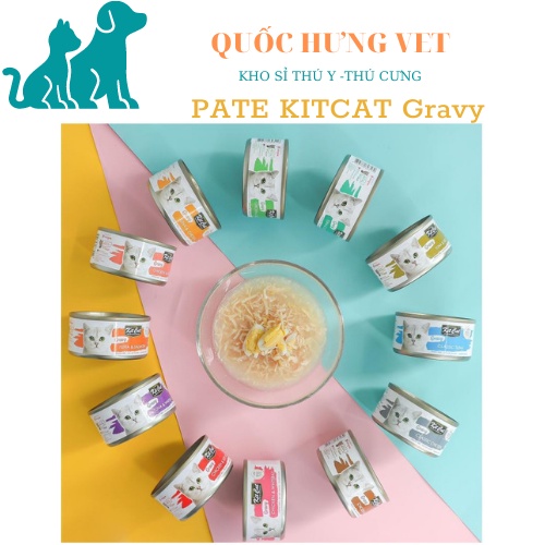 PATE GRAVY KITCAT - PATE CAO CẤP CHO MÈO HỘP 70G - hàng chính hãng - QUỐC HƯNG VET
