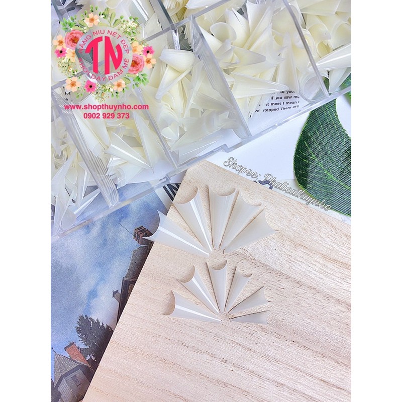 [HÀNG CHUẨN] Móng típ form nhọn, phom nhọn HSM - 500 móng