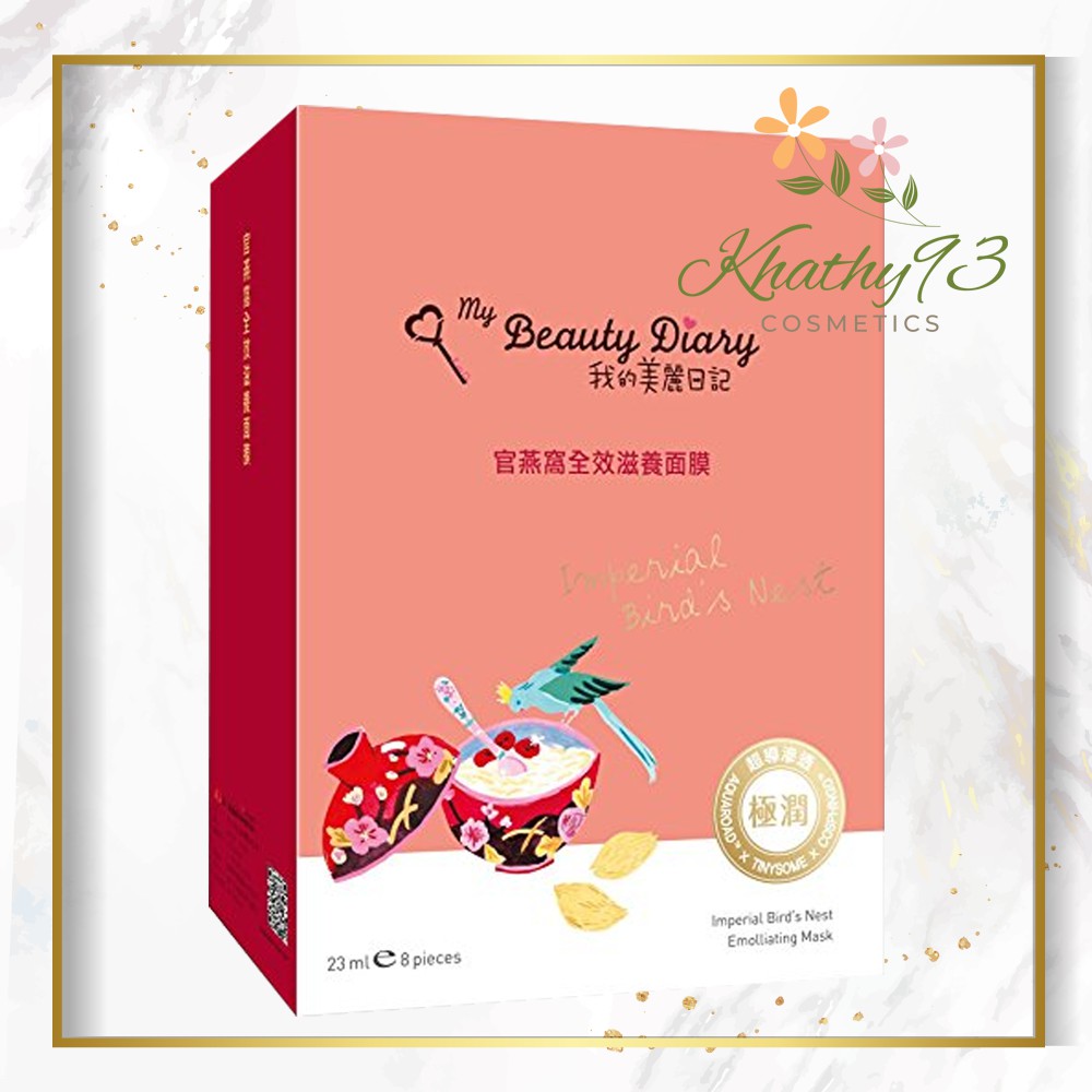 Mặt Nạ Yến Đỏ Dưỡng Ẩm My Beauty Diary Hộp 8 Miếng