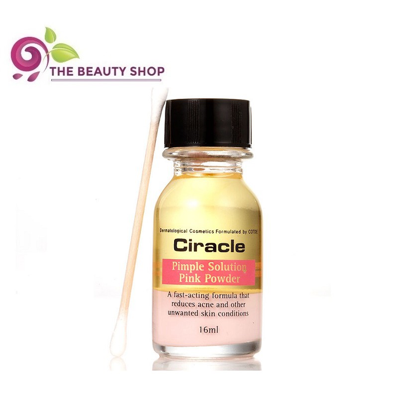 Bột Chấm Mụn Đặc Trị Sưng Đỏ , Viêm Ciracle Pimple Solution Pink Powder 16ml