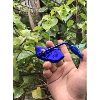 Gương nhí hình lá mỏng mặt trắng cực đẹp gắn các dòng xe